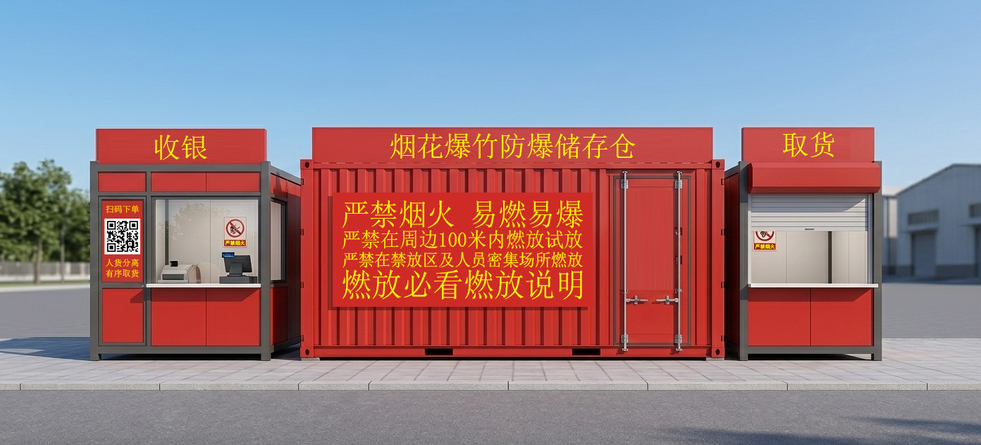 装配式烟花爆竹零售店 产品图2
